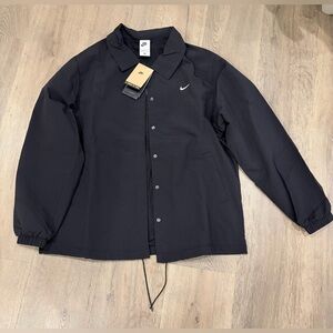 Nike Men's Dark Jacket with White Logo